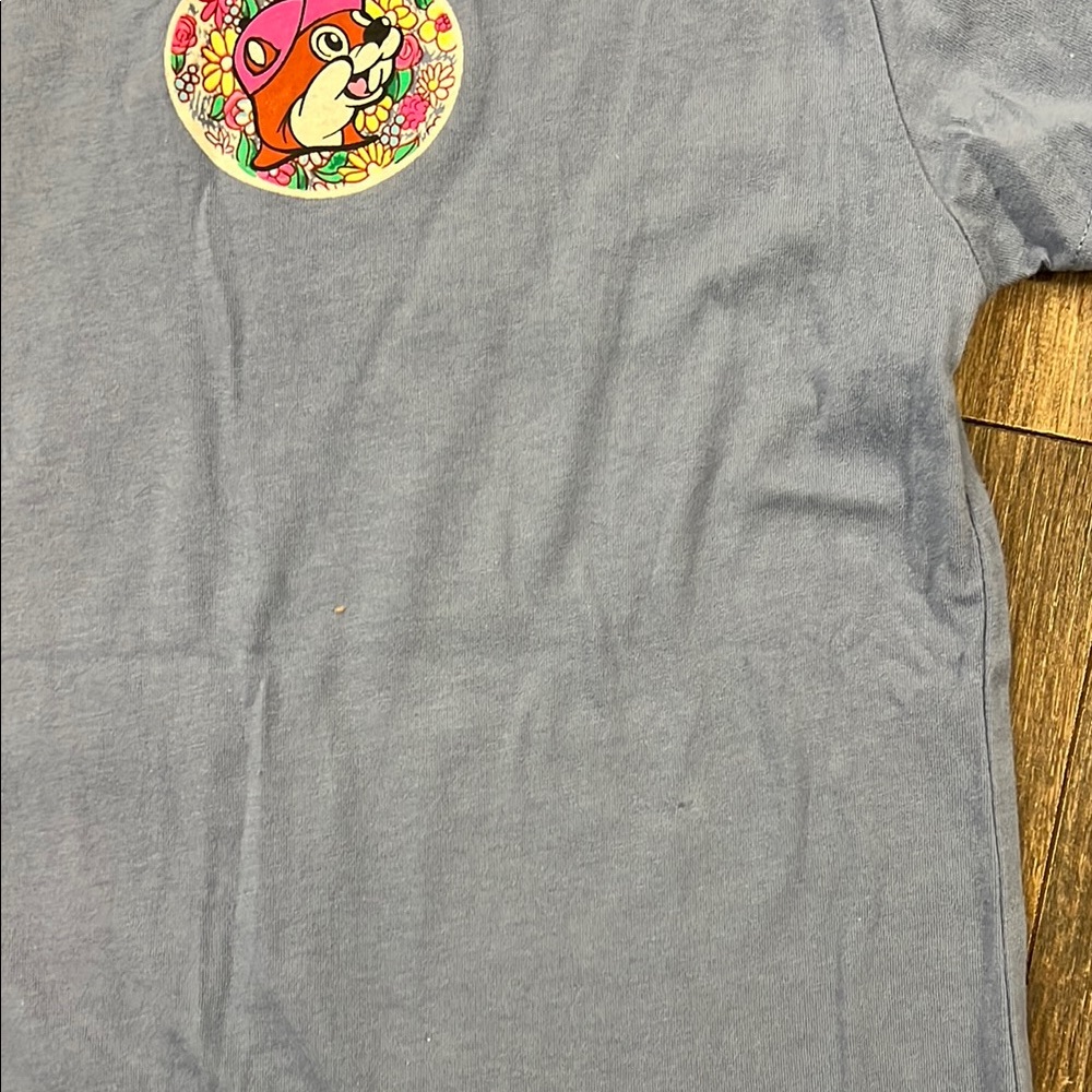 Blue Retro Graphic Short Sleeve Tee - Picture 10 of 11